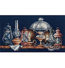 Izšūšanas komplekts krustdūrienā "Lamps", 40,5x21cm