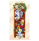 Izšūšanas komplekts krustdūrienā "Shelf With Cups", 32x72cm