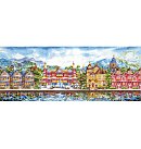 Izšūšanas komplekts krustdūrienā "Victorian Promenade", 78x28cm