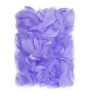Dekoratīvās spalvas, 5-12cm, 10g., gaiši violetas