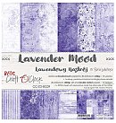 Skrapbukinga papīra kolekcija "Craft O'Clock: Lavender Mood", 30.5x30.5 cm, 250g/ m2, 6 divpusējas loksnes, 12 dizaini