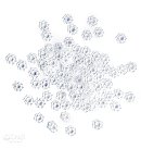 Dekors konfeti "Snowflake" 9mm, 80 gab., ZS