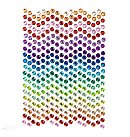 Pašlīmējošās strazas "Rainbow Dust", D:6mm, 337 gab