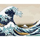Komplekts gleznošanai pēc numuriem "Big wave in Kanagawa", audekls uz apakšrāmja, 40x50cm