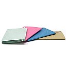 Stitched colored notebook 210x135mm, 80 g/ m2, 50 sheets, 1 pc., assorted colors