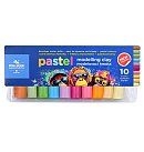Plastilīna komplekts pasteļu toņi, 10 krāsas, 200 g.