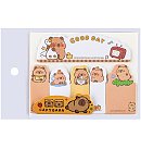 Papīra līmlapiņas-indeksi “Capybara”, 6gb.x15lp., 1 gab., dažādi veidi