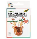 Mini rokdarbu komplekts šūšanai no filca "SANTA REINDEER", 17 daļas ZS
