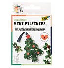 Mini rokdarbu komplekts šūšanai no filca "CHRISTMAS TREE", 21 daļas ZS