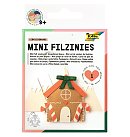 Mini rokdarbu komplekts šūšanai no filca "GINGERBREAD HOUSE", 21 daļas ZS