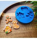 Silikona forma "Ziemassvētku dekori", stils Nr.6, ~ 2-2.8 cm, H:0.5 cm, ZS