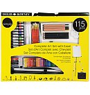 SIMPLY mākslinieciskais komplekts "Complete Art easel studio set" ar molbertu, 115 daļas