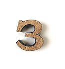 MDF burts "З", H:3cm