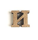 MDF burts "И", H:3cm