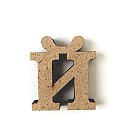 MDF burts "Й", H:3cm