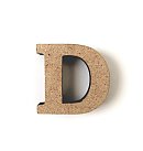MDF burts "D", H:3cm