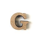 MDF burts "G", H:3cm