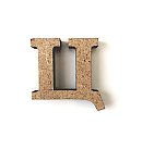 MDF burts "Ц", H:3cm