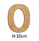 MDF cipars "0", H:10cm