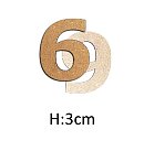 МДФ цифра "6/ 9", H:3см