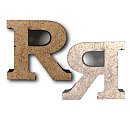 MDF burts "R/ Я", H:3cm