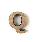 MDF burts "Q", H:3cm