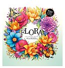Krāsojamā grāmata FRESH "Flora" 160*160mm, (dizains 23383), 24lp balts fons