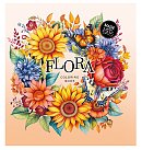 Krāsojamā grāmata FRESH "Flora" 160*160mm, (dizains 23384), 24lp, balts fons