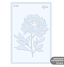 Trafarets "Flowers series U40", vairākkārt lietojams, caurspīdīgs, biezums 0.5mm, 13x20 cm