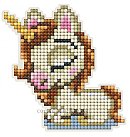 Collection d'Art Diamond Painting "Magnet Kit: DCM096", 9.3x9.5 cm