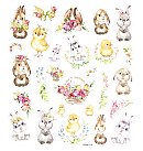 Mirdzošas uzlīmes "Bunnies & chicks", 27 gab. L