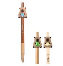 Автоматическая гелевая ручка «Capybara», 0,5 мм, синяя, 1 шт., разные виды