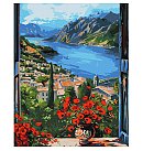 Komplekts gleznošanai pēc numuriem "Mountain pier", audekls uz apakšrāmja, 40x50cm