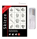 Komplekts skicēšanai ar zīmuļiem metāla kastītē "Skizze", 96 g/ m2, A3, 100 loksnes