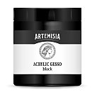 Художественный грунт "ARTEMISIA Gesso" для акриловых и масляных красок, чёрный, 250 мл