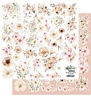 ALCHEMY OF ART skrapbukinga papīrs "Soul of Spring – Flowers", 30.5x30.5 cm, 250 g/ m2, divpusējs, 1 loksne