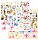 ALCHEMY OF ART skrapbukinga papīrs "Happy Time – Flowers", 30.5x30.5 cm, 250 g/ m2, divpusējs, 1 loksne