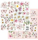 ALCHEMY OF ART skrapbukinga papīrs "Memory of Spring – Flowers", 30.5x30.5 cm, 250 g/ m2, divpusējs, 1 loksne