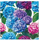 Salvetes dekupāžai "Hydrangea Bloom", 33x33cm, 2 gab.