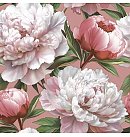 Salvetes dekupāžai "Peonies in Soft Light", 33x33cm, 2 gab.