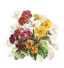 Salvetes dekupāžai "Vintage Primrose Bunch", 33x33cm, 2 gab.