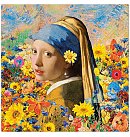 Salvetes dekupāžai "VermeerS Floral Muse", 33x33cm, 2 gab.