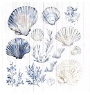 Salvetes dekupāžai "Sea Shells", 33x33cm, 2 gab.