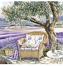 Salvetes dekupāžai "Summer in Provence", 33x33cm, 2 gab.