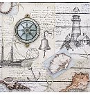 Salvetes dekupāžai "Nautical Feeling", 33x33cm, 2 gab.