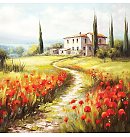 Salvetes dekupāžai "Tuscan house", 33x33cm, 2 gab.