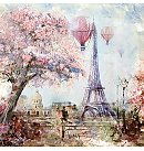 Salvetes dekupāžai "Paris art", 33x33cm, 2 gab.