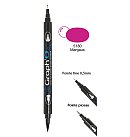 Water -based marker "Twin Tip", brush + extra fine, 5180 - Margaux
