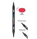 Water -based marker "Twin Tip", brush + extra fine, 5240 - Lipstick