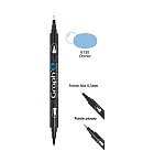 Water -based marker "Twin Tip", brush + extra fine, 6130 - Orchid